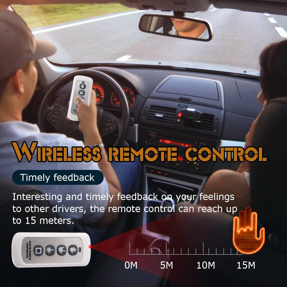 3 In 1 Car Light with Remote Signs
